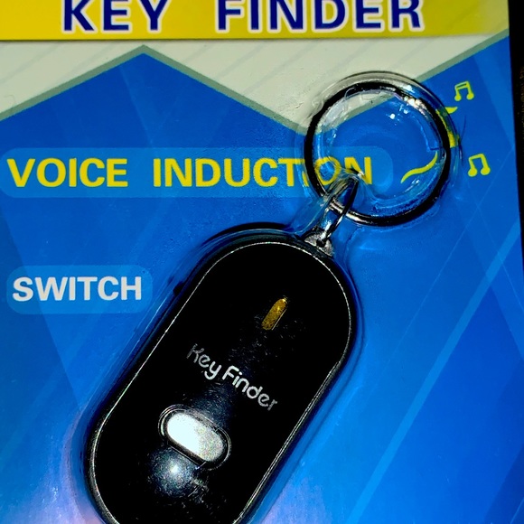 New In Box Key Finder Voice Induction Switch LED Light Key Finding Key Chain - Picture 2 of 6